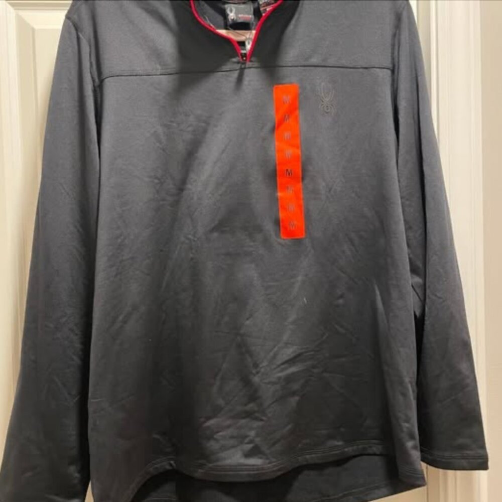 New Men's Quarter Zip Spyder Pullover